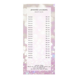 Moderne, Glitzer, Salon, preiswerte Rackkarte Werbekarte