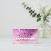 Moderne Glitzer Salon & Wellness-Center Loyalty Ca Visitenkarte (Stehend Vorderseite)