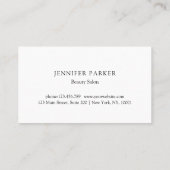 Moderne Glitzer Salon & Wellness-Center Loyalty Ca Visitenkarte (Rückseite)