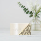 Moderne Glitzer Sequins Geometrisch, Abstrakt Visitenkarte (Stehend Vorderseite)