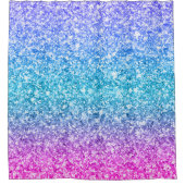 Moderne Glitzer Textur Print Duschvorhang (Vorderseite)