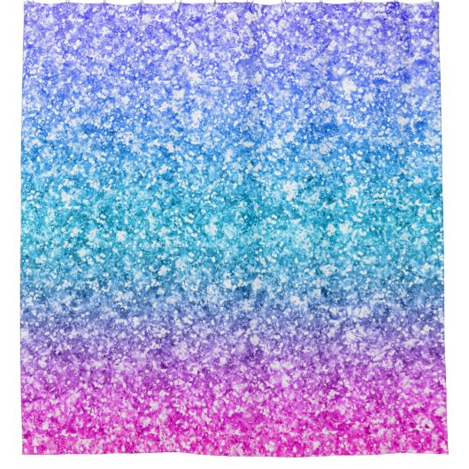 Moderne Glitzer Textur Print Duschvorhang (Vorderseite)