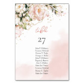 Moderne Glitzern aus Boho Tischnummer (Rückseite)