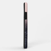 Moderne Glitzern in Schwarz und Rosa Glitzer Case-Mate iPhone Hülle (Hinten/Rechts)