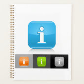 Moderne Glossy Information Symbols Planer (Vorderseite)