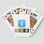 Moderne Glossy Information Symbols Spielkarten (Rückseite)