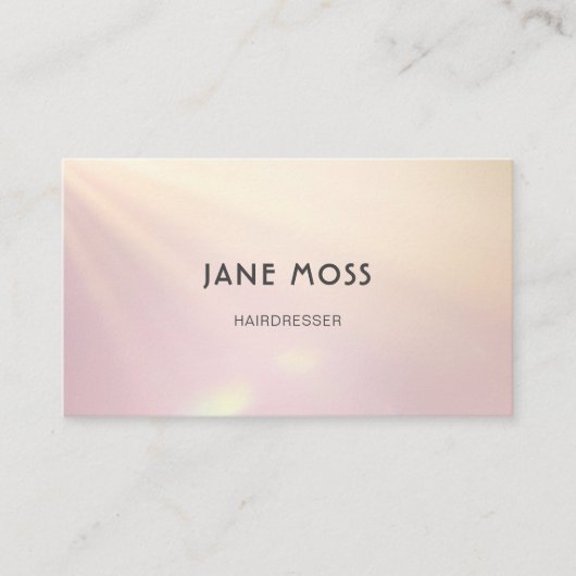 Moderne Glow Salon Business Card Visitenkarte (Vorderseite)