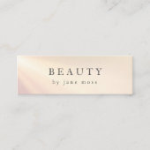 Moderne Glow Salon Mini Business Card Mini Visitenkarte (Vorderseite)