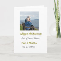 Moderne glückliche 50. Hochzeitstag Jubiläum Name