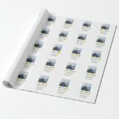 Moderne glückliche 50. Hochzeitstag Name Datum Fot Geschenkpapier (Ungerollt)