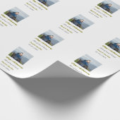 Moderne glückliche 50. Hochzeitstag Name Datum Fot Geschenkpapier (Ecke)