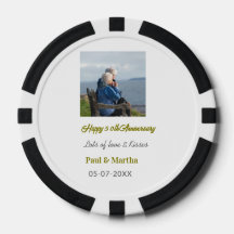 Moderne glückliche 50. Hochzeitstag Name Datum Fot