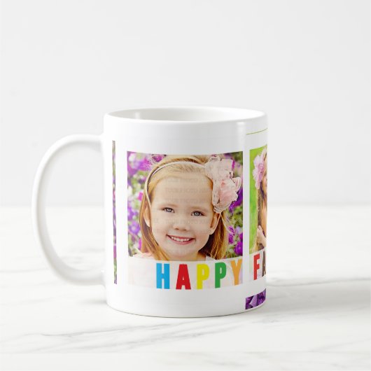 Moderne glückliche der Vatertags-bunte Kaffeetasse (Links)