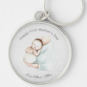 Moderne glückliche Ersten Muttertag Niedliche Wass Schlüsselanhänger