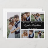 Moderne glückliche Ever nach der Hochzeit der Foto Dankeskarte (Vorne/Hinten)