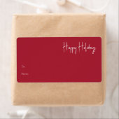 Moderne glückliche Ferien | Red Rectangle Gift Lab (Insitu)