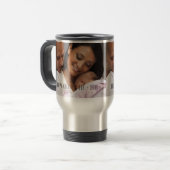 Moderne glückliche Foto-Reise-Tasse der Mutter Reisebecher (Vorderseite Links)