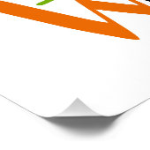 Moderne glückliche Halloween Typografie Fledermäus Poster (Ecke)