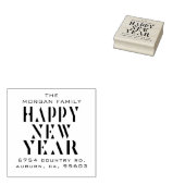 Moderne, glückliche Neujahrsveranstaltung - Briefm Gummistempel (Stempel)