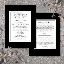 Moderne glücklicherweise je nach Party Hochzeitsst Einladung