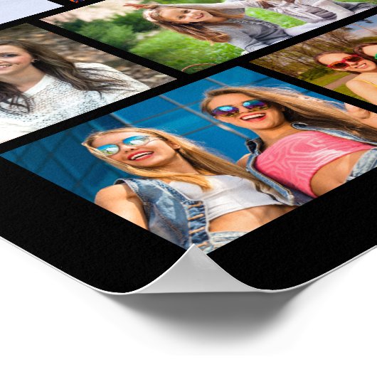 Moderne Glückwunsch absolvieren 52 FotoCollage Poster (Ecke)