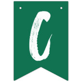 Moderne Glückwunsch Grad Green Abschluss Wimpelkette (Zweite Fahne)