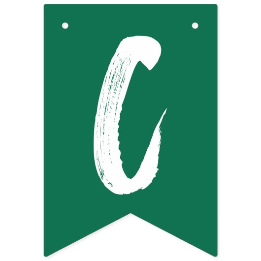 Moderne Glückwunsch Grad Green Abschluss Wimpelkette (Zweite Fahne)