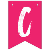 Moderne Glückwunsch Grad Hot Pink Abschluss Wimpelkette (Zweite Fahne)