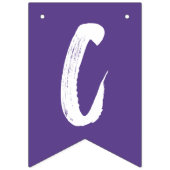 Moderne Glückwunsch Grad Lila Abschluss Wimpelkette (Zweite Fahne)