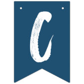 Moderne Glückwunsch Grad Navy Abschluss Wimpelkette (Zweite Fahne)