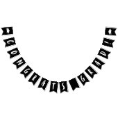 Moderne Glückwunsch Grad Schwarz/Weiß-Abschluss Wimpelkette (Alle)