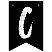 Moderne Glückwunsch Grad Schwarz/Weiß-Abschluss Wimpelkette (Zweite Fahne)