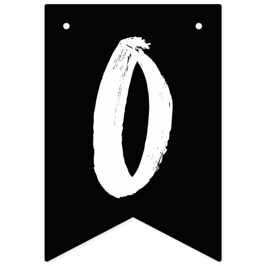 Moderne Glückwunsch Grad Schwarz/Weiß-Abschluss Wimpelkette (Dritte Fahne)