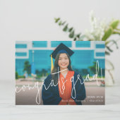 Moderne Glückwunsch Grad Sie getan! Abschluss Ankündigung (Stehend Vorderseite)