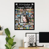 Moderne Glückwunsch Graduate 59 FotoCollage Custom Poster (Heimbüro)