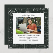 Moderne Glückwunsch - Graduierung von Math Backgro (Vorne/Hinten)