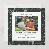 Moderne Glückwunsch - Graduierung von Math Backgro (Vorderseite)