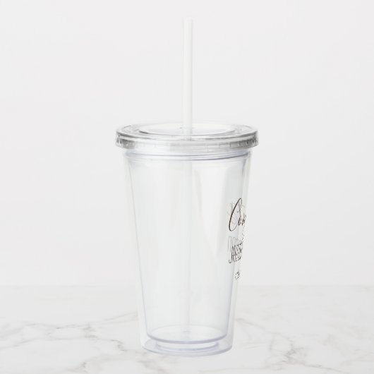 Moderne Glückwunsch Klasse Personalisierter Grad G Acryltrinkbecher (Rechts)