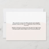 Moderne Glückwunsch Script 3 Foto Collage Abschlus Ankündigung (Rückseite)