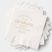 Moderne Glückwünsche Abschluss Servietten Mit Folie (Insitu (Gestapelt))