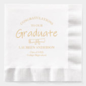 Moderne Glückwünsche Abschluss Servietten Mit Folie (Vorderseite)