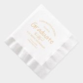 Moderne Glückwünsche Abschluss Servietten Mit Folie (Rechts)