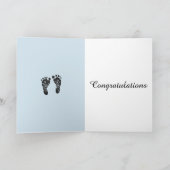 Moderne Glückwünsche auf der Geburt Ihrer Karte (Innenseite)