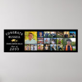 Moderne GLÜCKWÜNSCHE GRAD 18 FotoCollage Poster (Vorne)