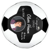 Moderne Glückwünsche Grad Abschluss Foto Fußball (Gedreht)