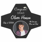 Moderne Glückwünsche Grad Abschluss Foto Fußball (Flach)