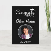Moderne Glückwünsche Grad Abschluss Foto Karte (Vorderseite)