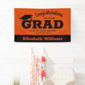 Moderne Glückwünsche Grad Black zu Orange Banner (Insitu)