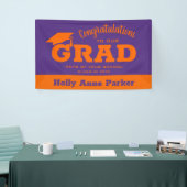 Moderne Glückwünsche Grad Orange Lila Banner (Messeveranstaltung)