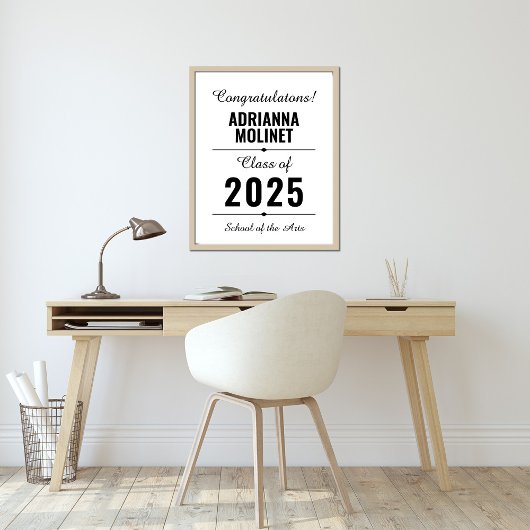 Moderne Glückwünsche Graduate Poster